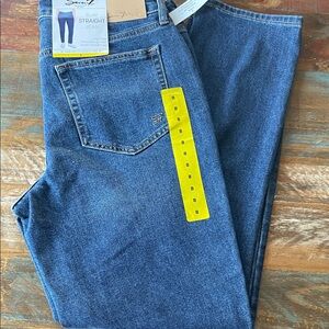 Seven7 Women's Straight Leg Jeans - Classic Blue